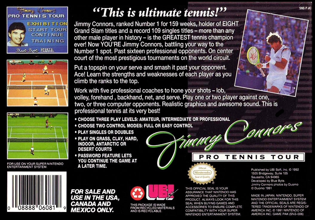 Jimmy Connor's Pro Tennis Tour
