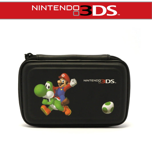 Original 3DS Tasche Schwarz Super Mario + Yoshi