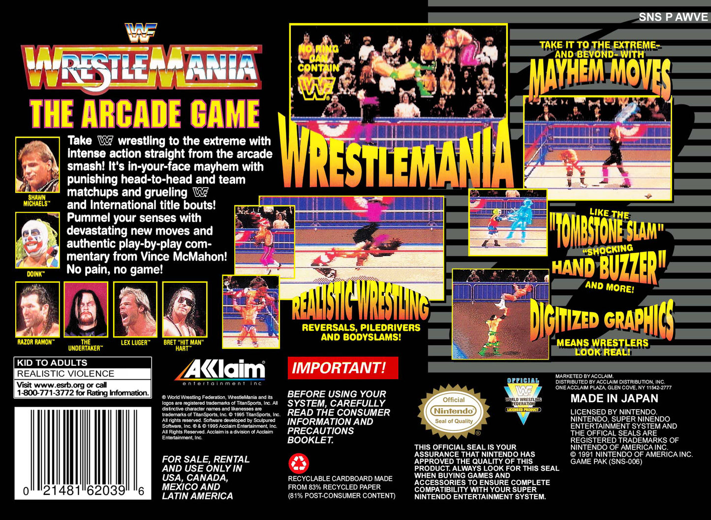 WWF Wrestlemania The Arcade Game