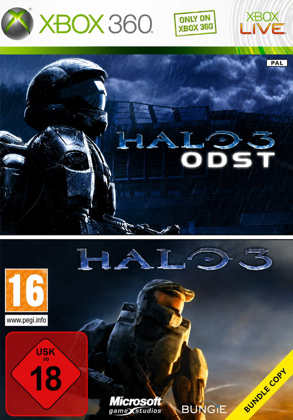 2 Games in 1 - Halo 3 ODST + Halo 3 (USK 18)