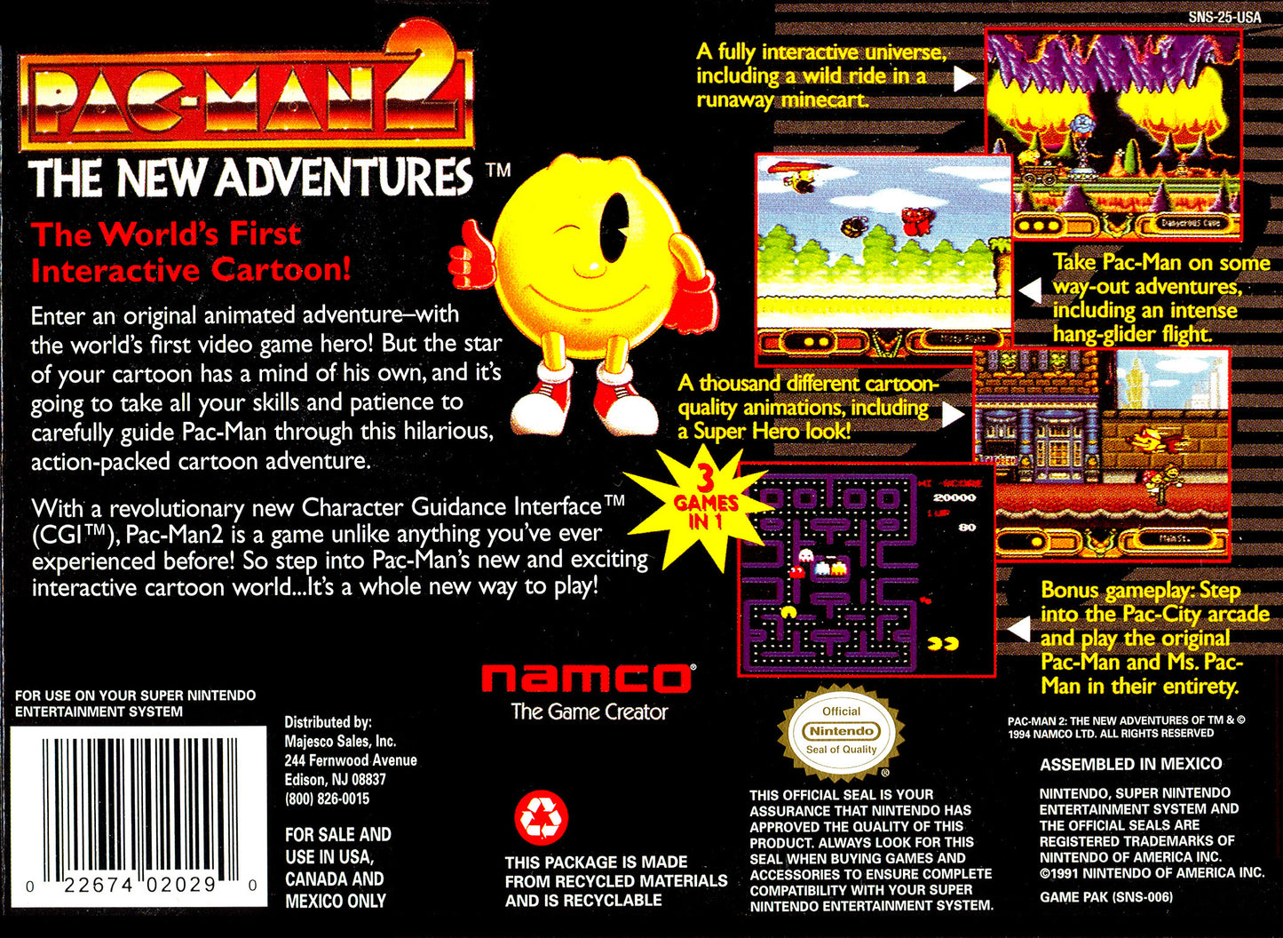 Pacman 2 - The New Adventures