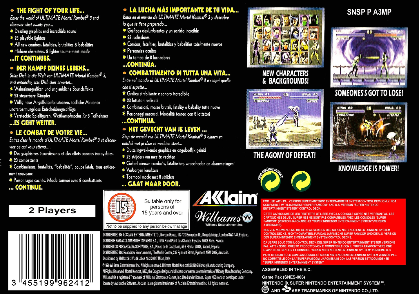 Ultimate Mortal Kombat 3 (USK 18)