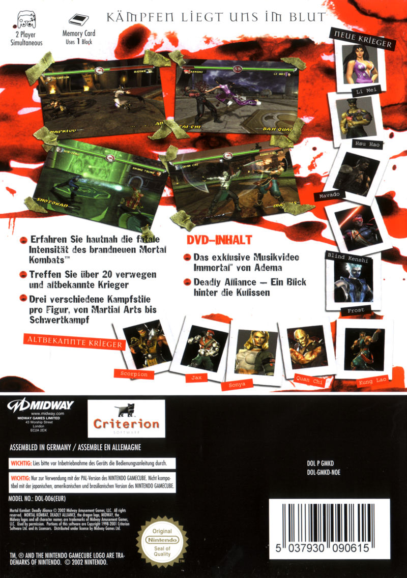 Mortal Kombat - Deadly Alliance