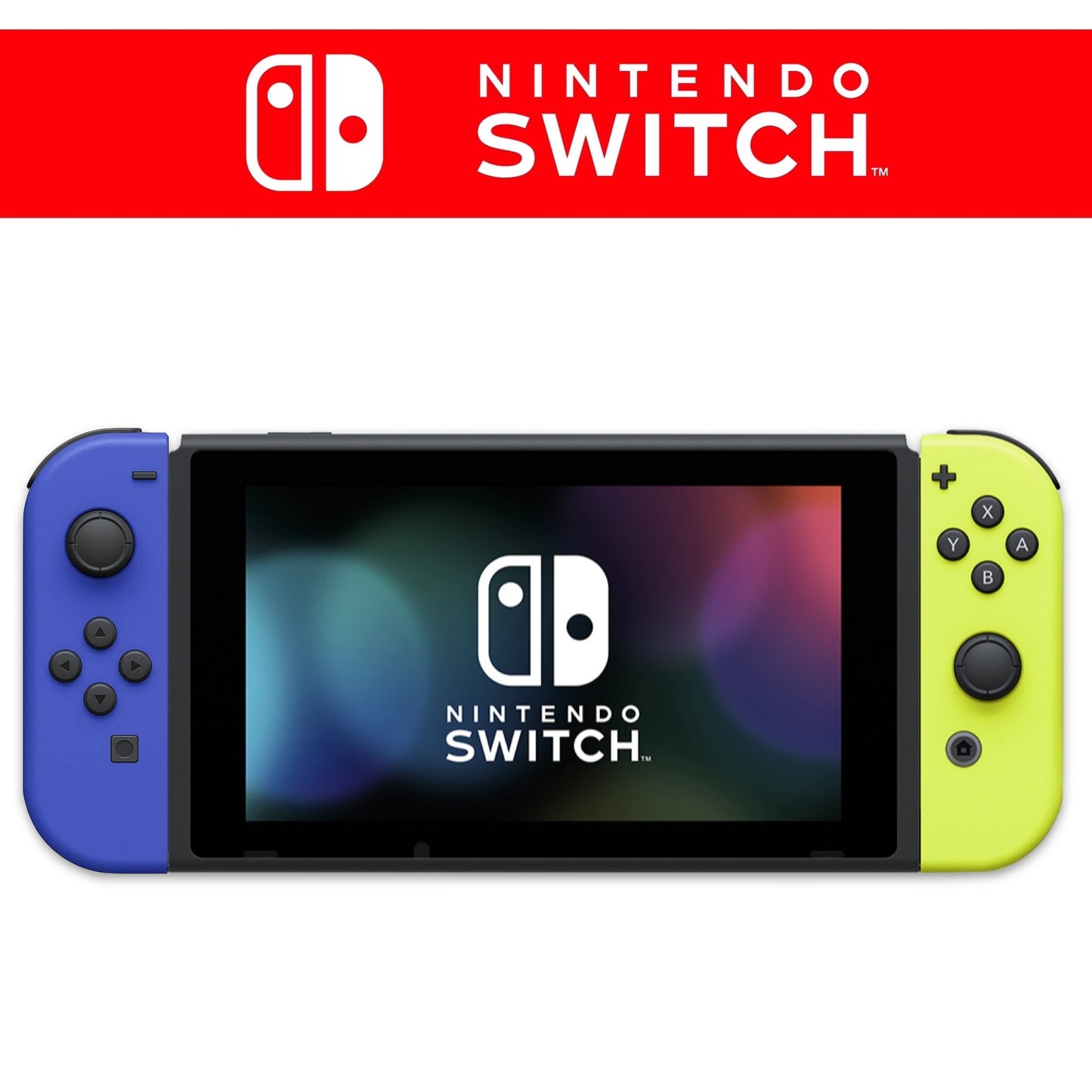 Konsole Blau / Neon-Gelb