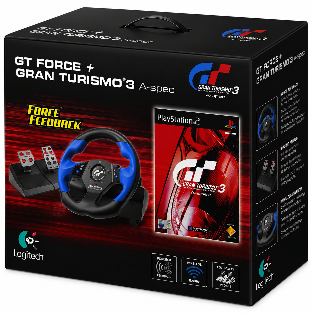 GT Force + Gran Turismo 3 A Spec Lenkrad Wheel in OVP