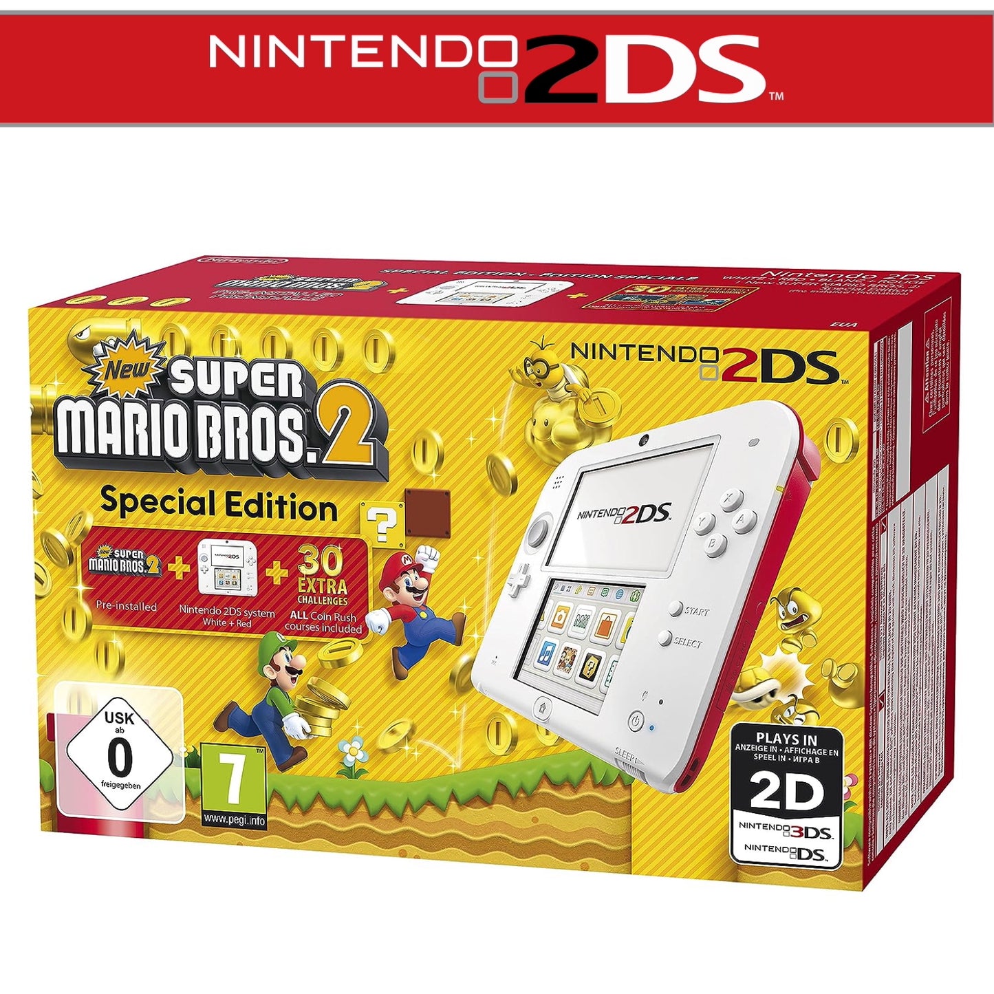 2DS Handheld-Konsole New Super Mario Bros. 2 in OVP