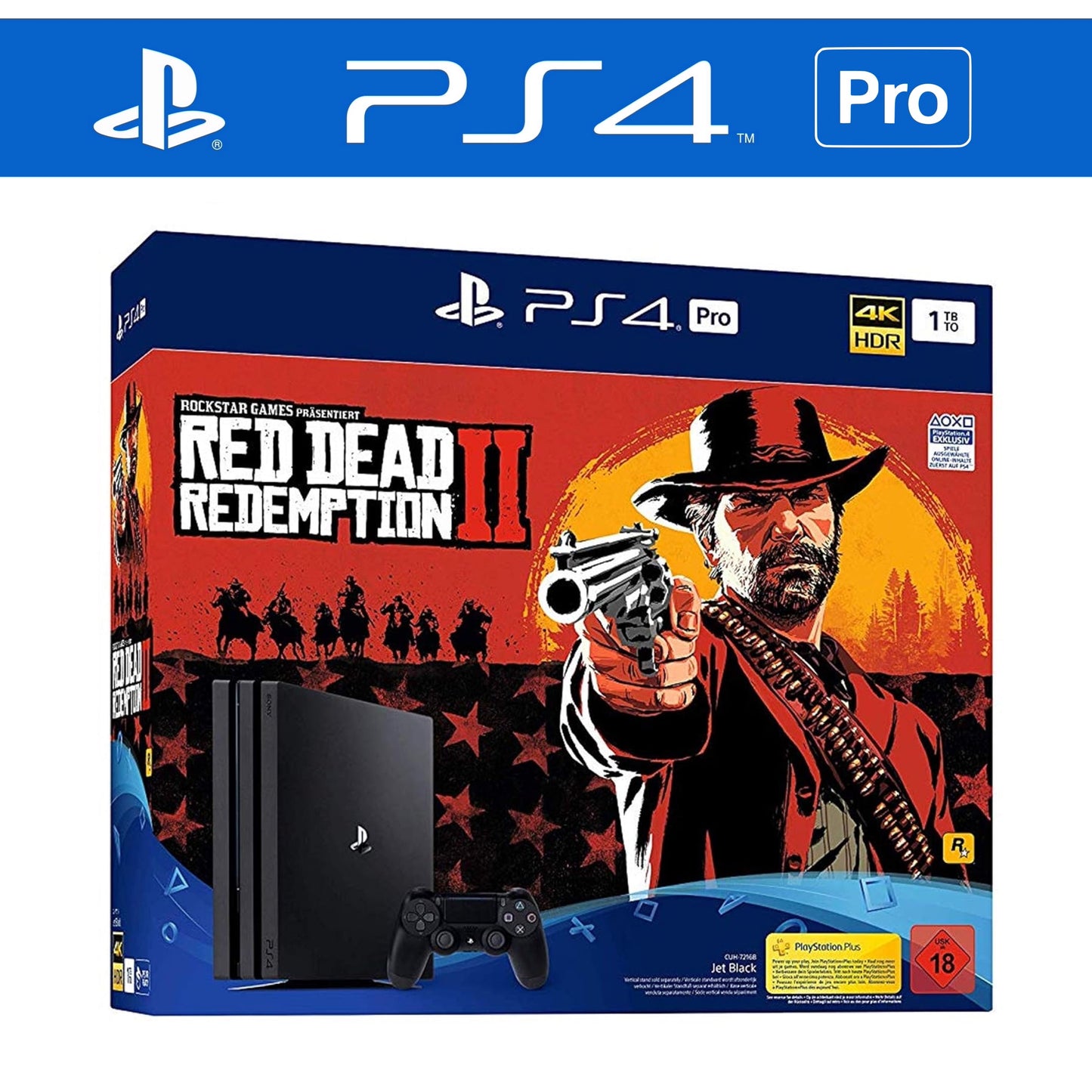Pro Konsole inkl. ORIGINAL Controller in Red Dead Redemption II OVP