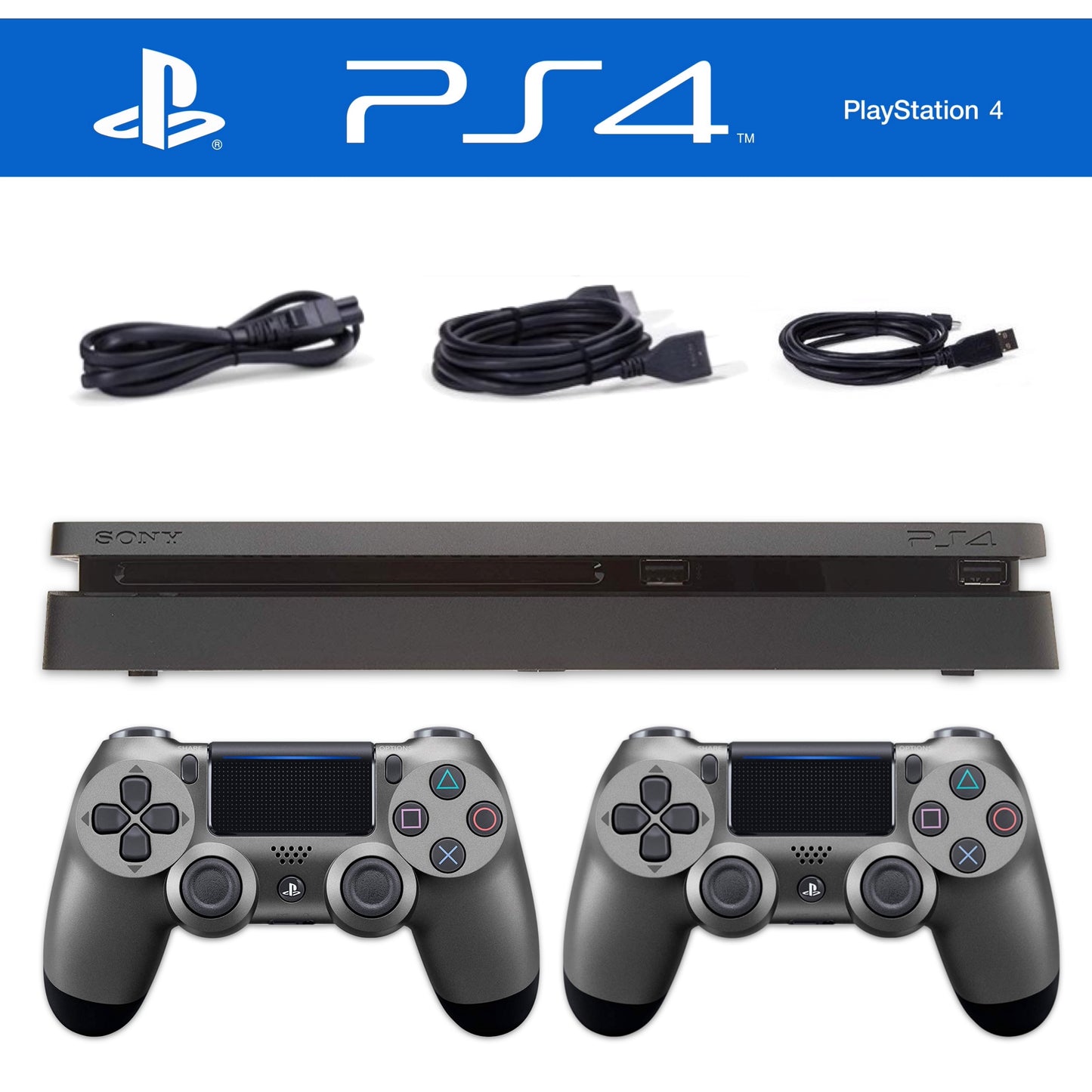 Slim Konsole Days of Play Limited Edition Steel Black inkl. ORIGINAL Controller