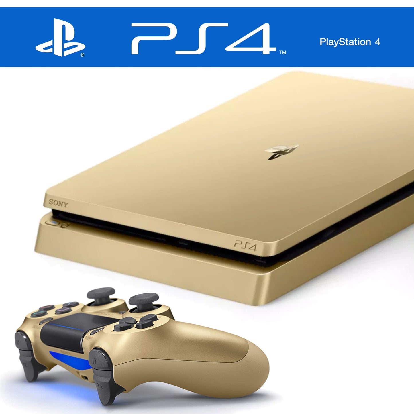 Slim Konsole Gold inkl. ORIGINAL Controller