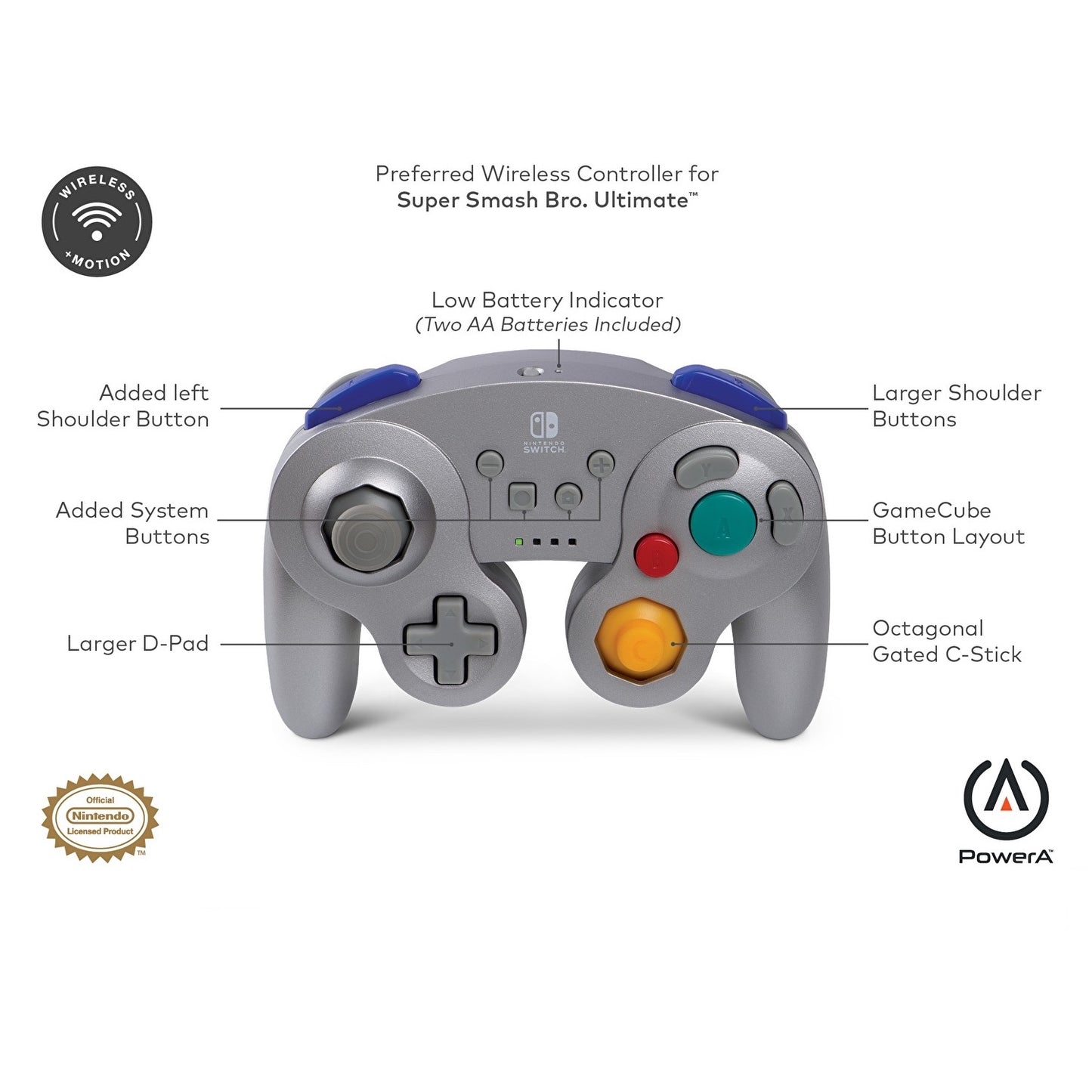 Power A: Wireless Controller GameCube Style