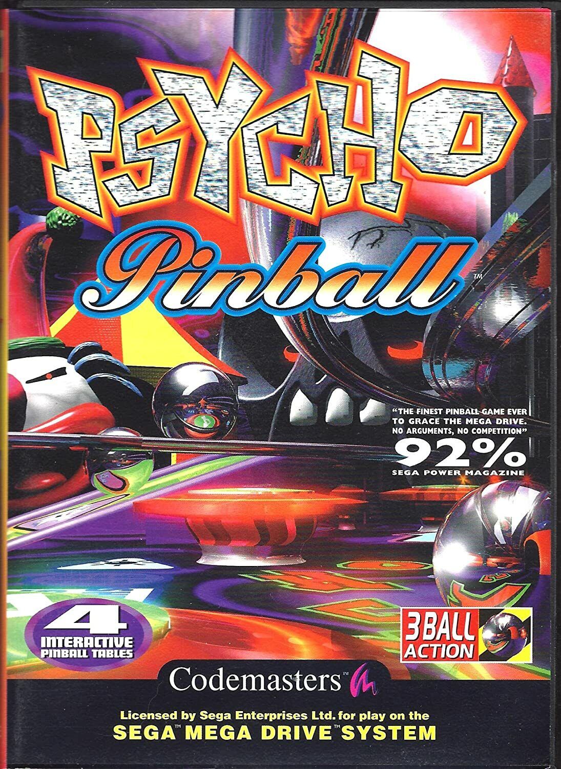 Psycho Pinball pour Megadrive occasion - Retro Game Place Psycho Pinball pour Megadrive occasion - Retro Game Place