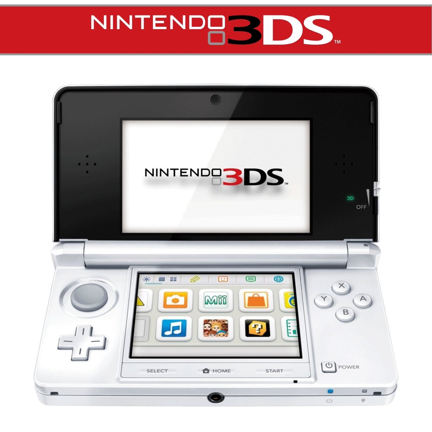 Handheld-Spielekonsole Schnee-Weiß Super Mario 3D Land in OVP