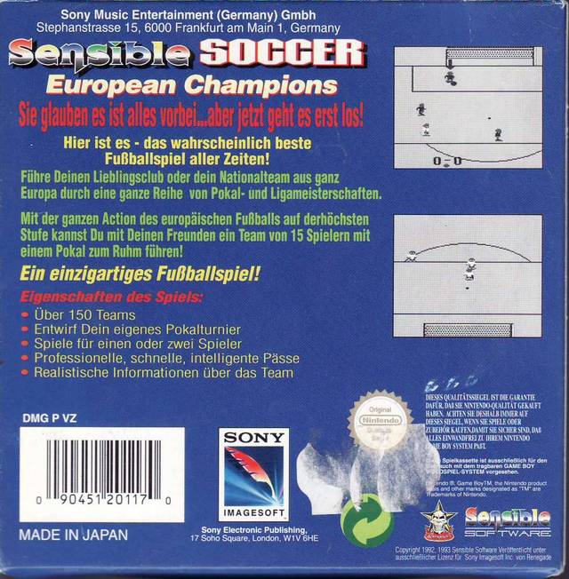 Sensible Soccer - European Champions