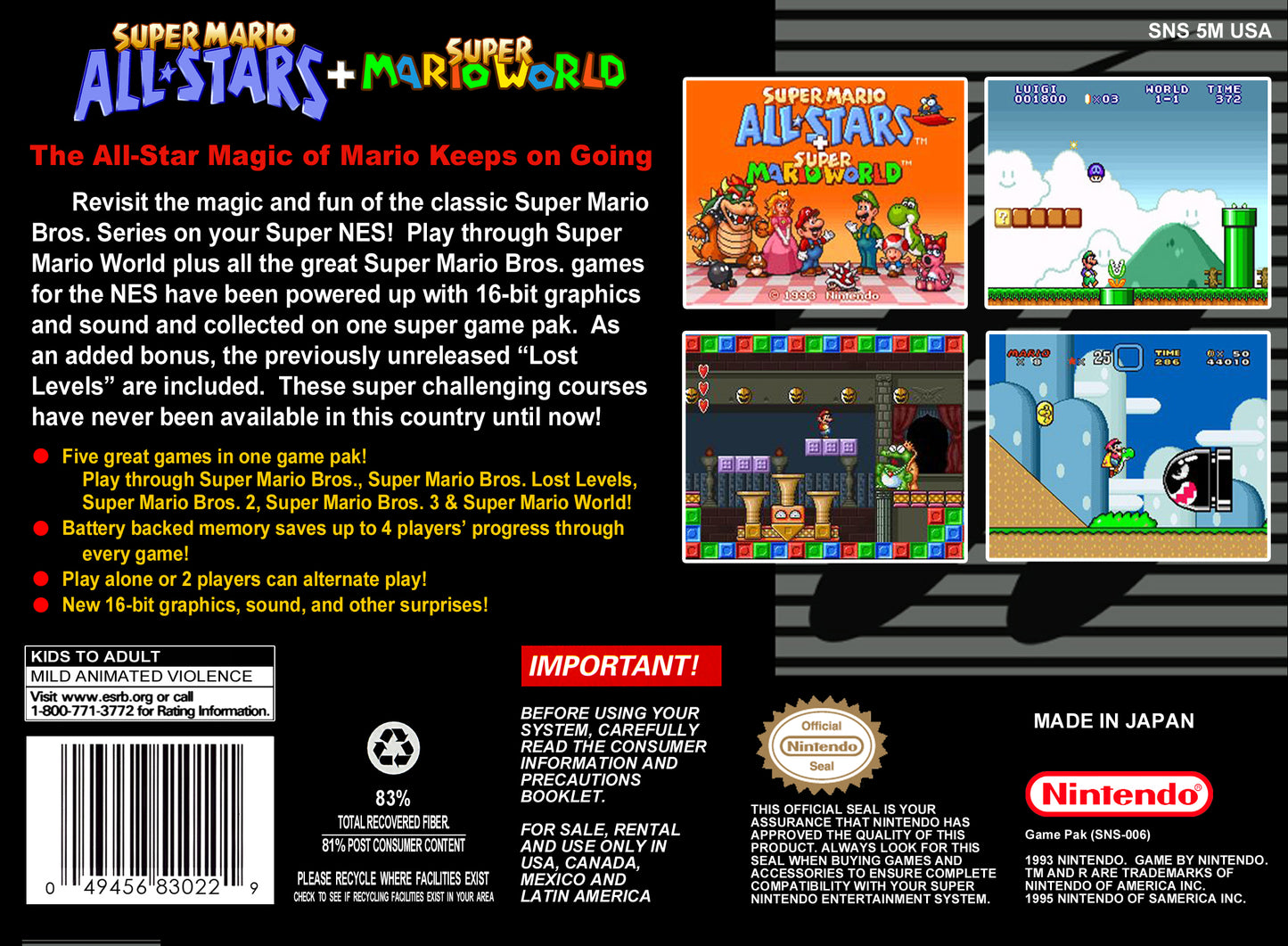 Super Mario World + Allstars (5 Stars Modul)