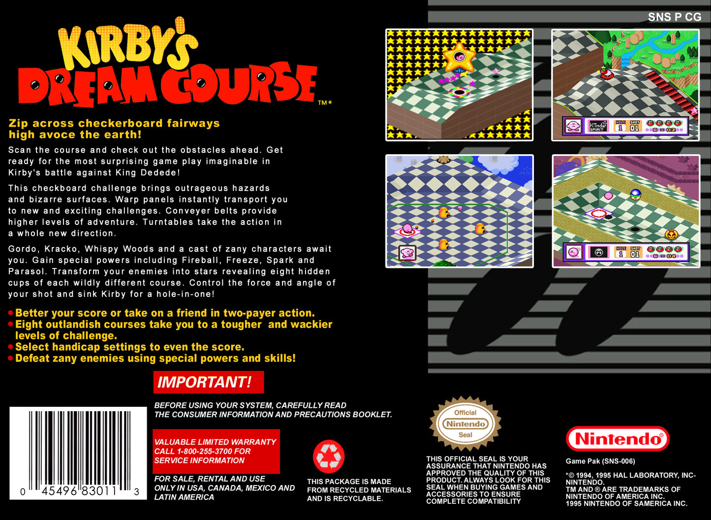 Kirby's Dream Course