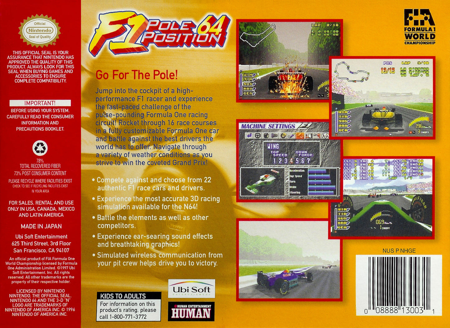 F-1 Pole Position 64