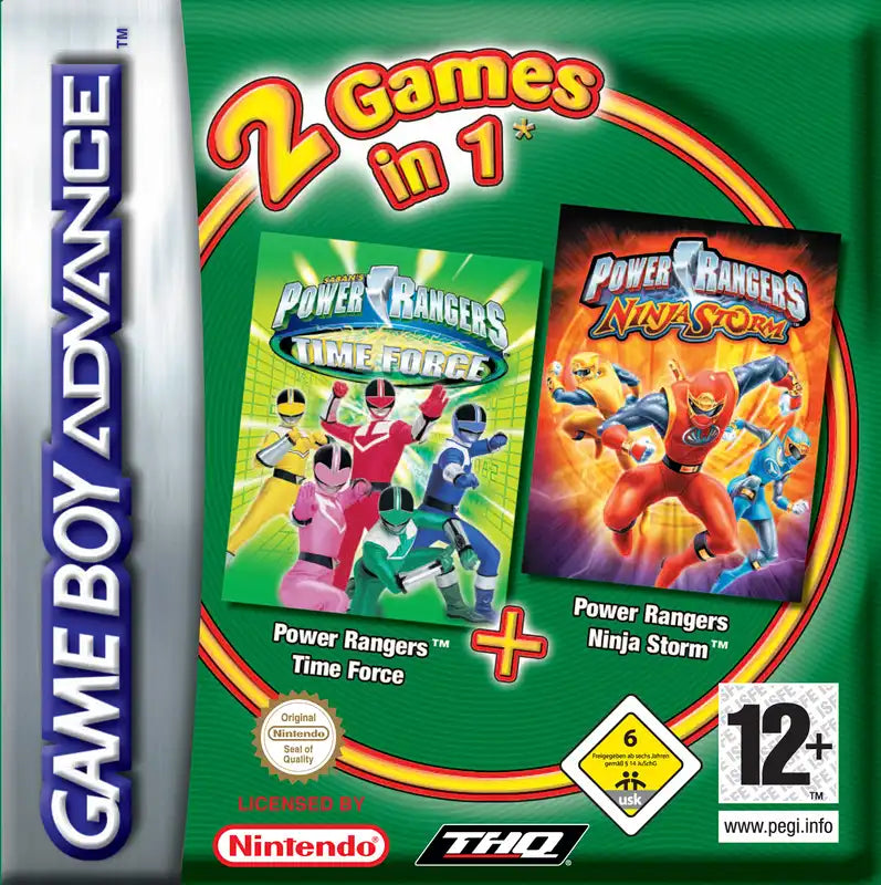 2 Games in 1 - Power Rangers Time Force + Ninja Storm