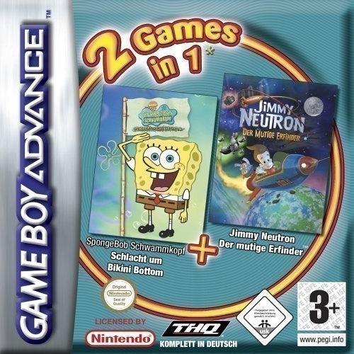 2 Games in 1 - SpongeBob Schlacht um Bikini Bottom + Jimmy Neutron