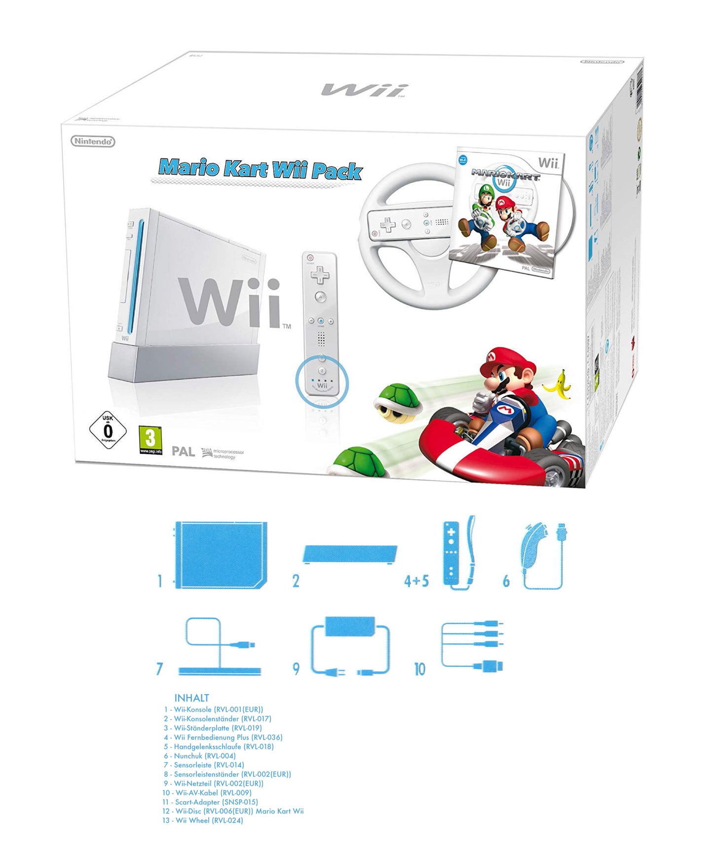 Wii "Mario Kart Pack" inkl. Controller & Mario Kart