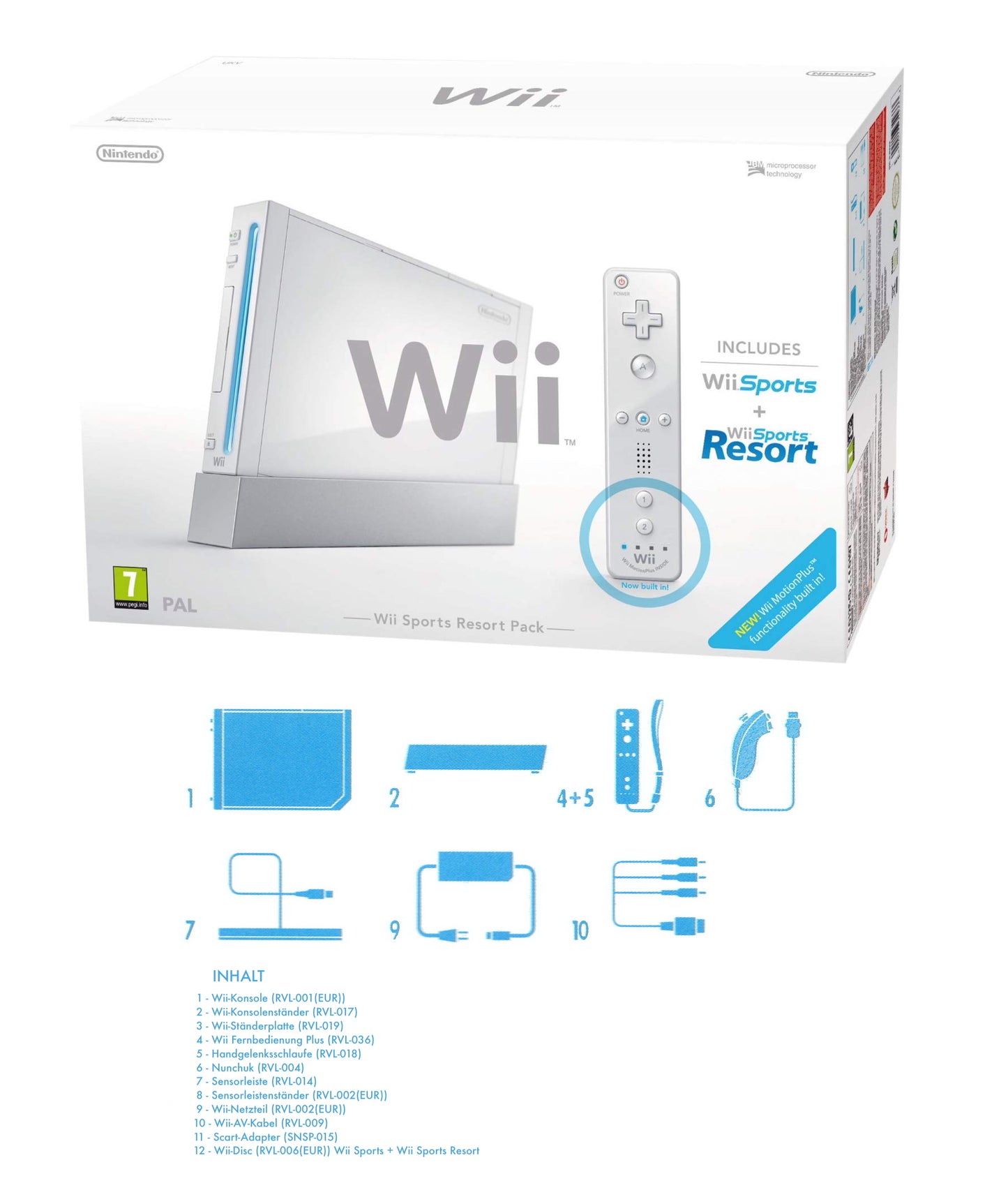Wii "Sports + Sports Resort Pack" inkl. Controller, Sports & Sports Resort
