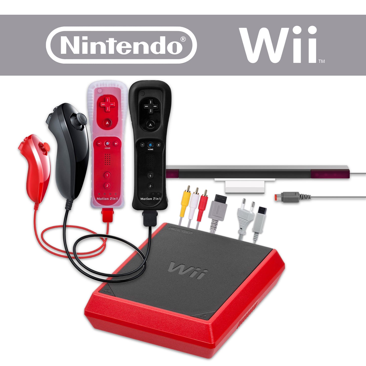 Konsole in versch. Farben inkl. Remote & Nunchuk