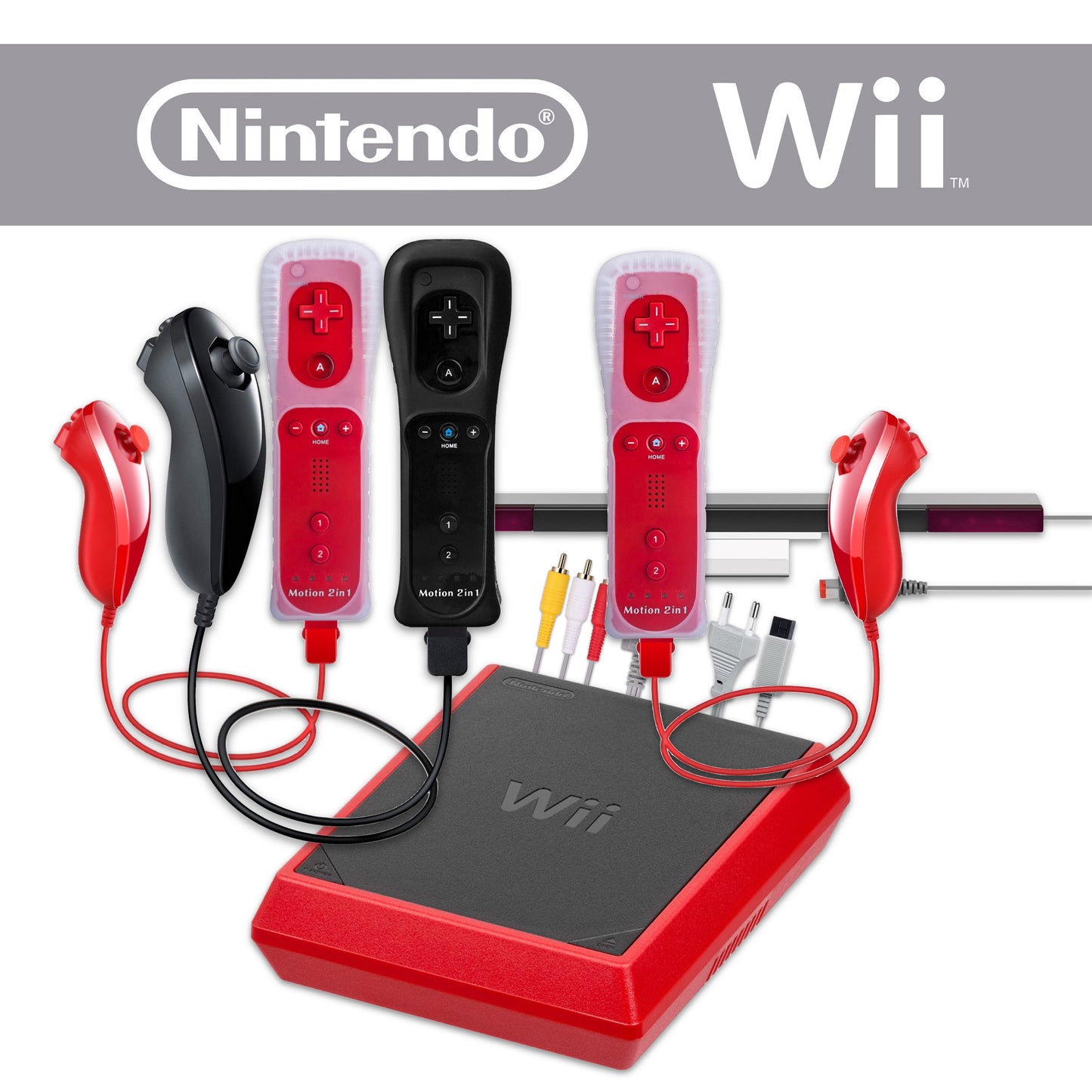 Konsole in versch. Farben inkl. Remote & Nunchuk