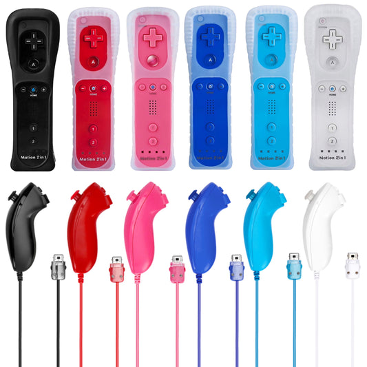 Remote Motion Plus + Nunchuk in versch. Farben
