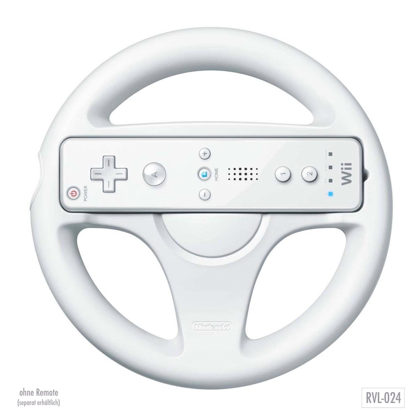 Original Wii Wheel / Lenkrad (Schwarz / Weiß)