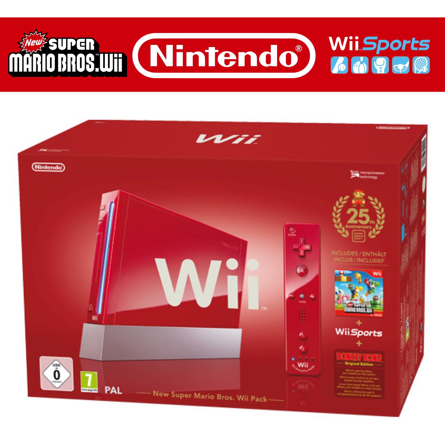 Wii "New Super Mario Bros. Pack" inkl. Controller & New Super Mario Bros.