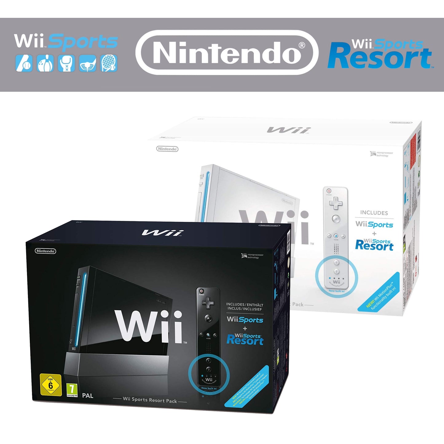 Wii "Sports + Sports Resort Pack" inkl. Controller, Sports & Sports Resort