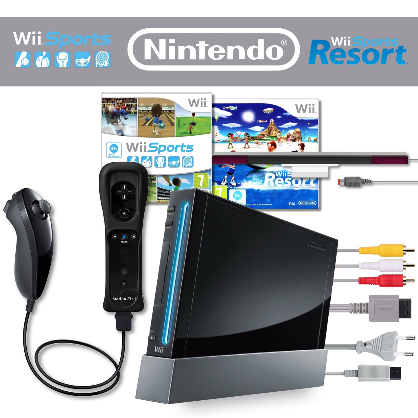 Wii "Sports + Sports Resort Pack" inkl. Controller, Sports & Sports Resort