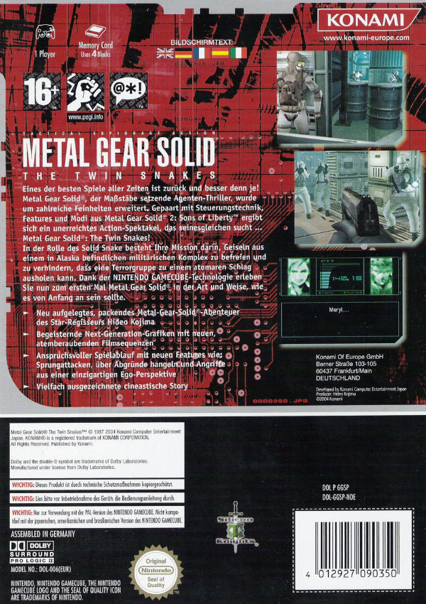 Metal Gear Solid - The Twin Snakes