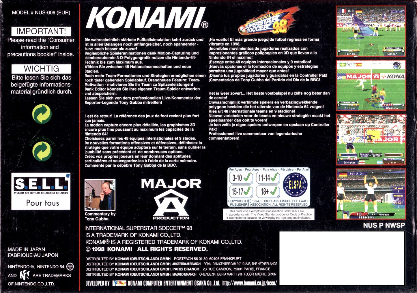 International SuperStar Soccer 98