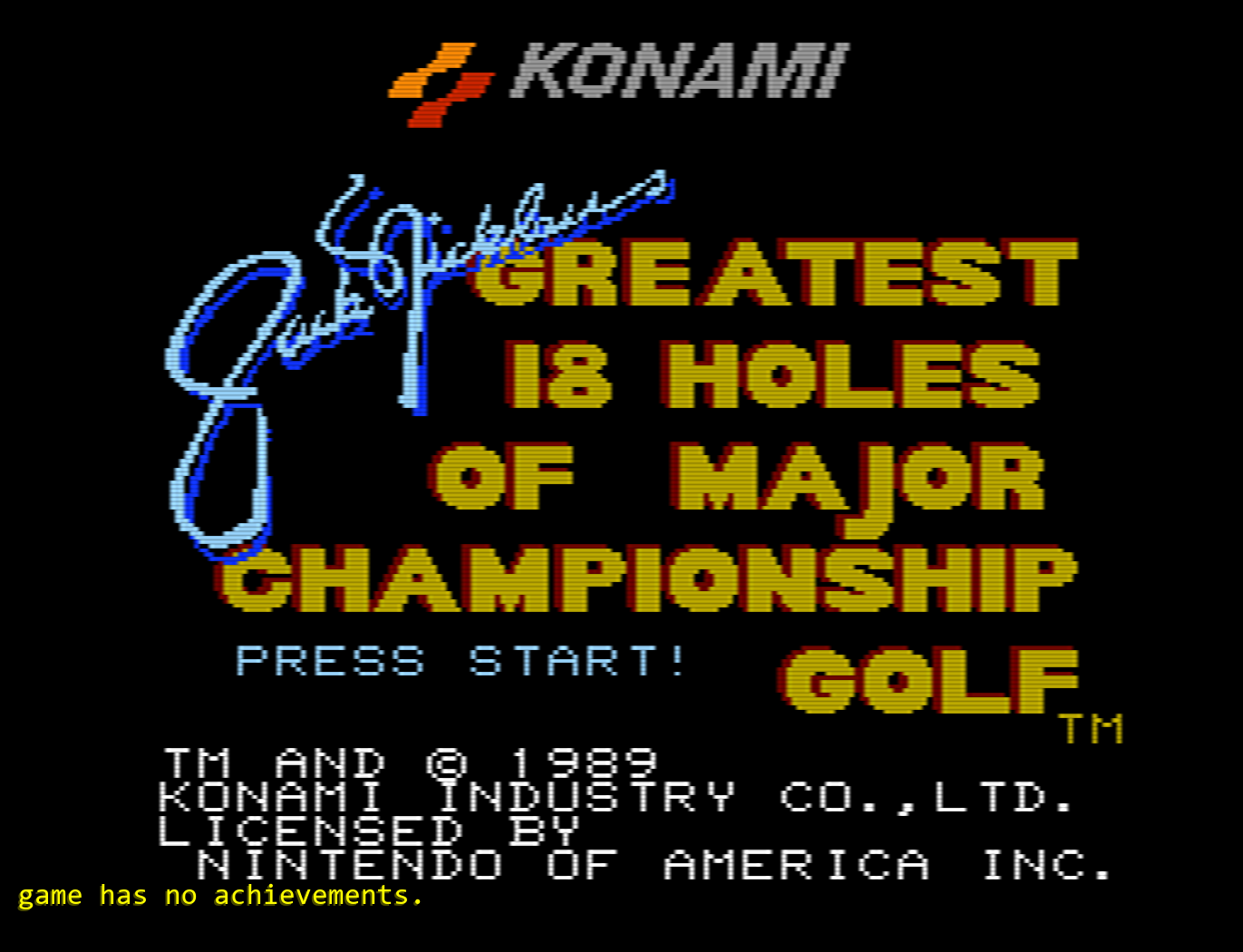 Jack Nicklaus - Greatest 18 Holes of Major Golf