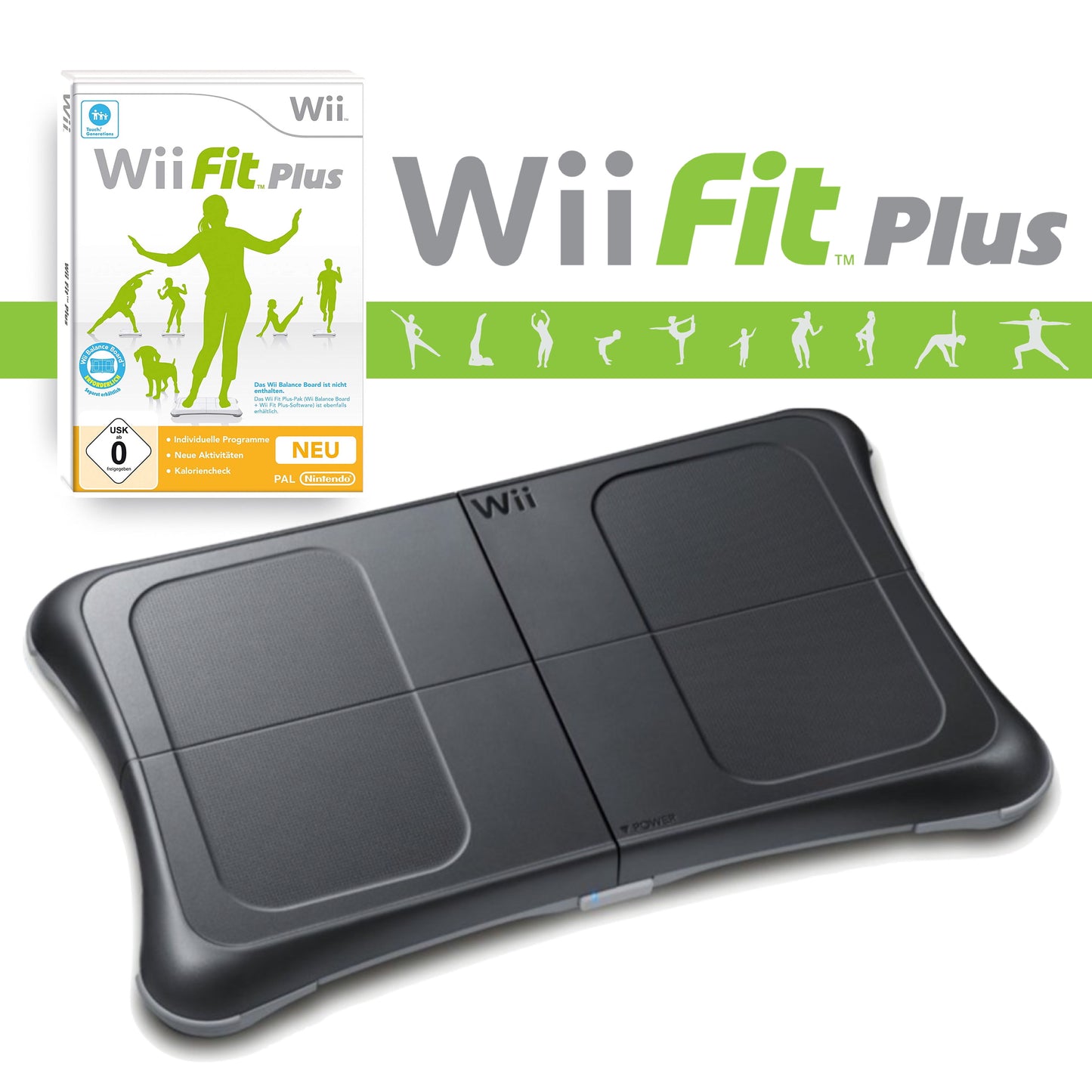Original Balance Board inkl. Wii Fit Plus in OVP