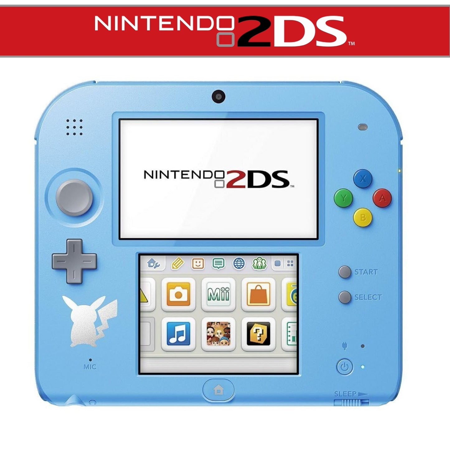 2DS Handheld-Konsole Hellblau inkl. Pokémon Mond in OVP