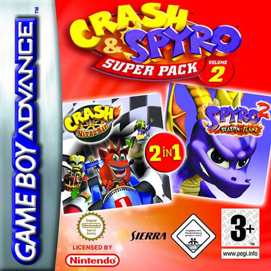 2 Games in 1 - Crash & Spyro Superpack Vol. 2