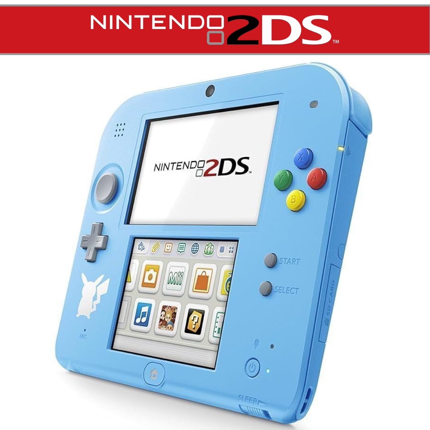 2DS Handheld-Konsole Hellblau inkl. Pokémon Mond in OVP