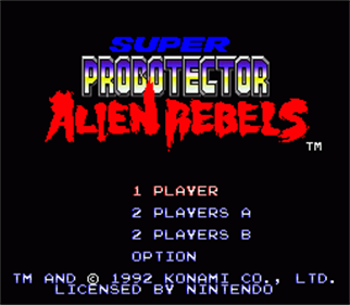 Super Probotector Alien Rebels