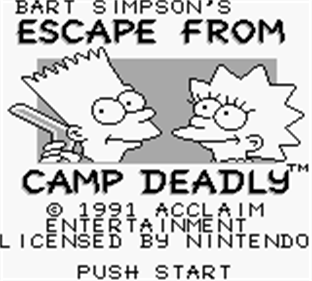 Bart Simpsons - Escape from Camp Deadly