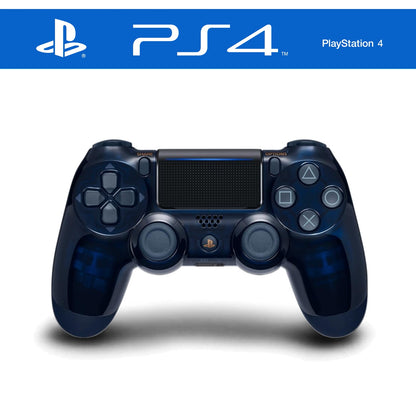 Sony PlayStation 4-Controller in der 500 Million Limited Edition (dunkelblau Transparten) mit ergonomischem Design und reaktionsschnellen Tasten für ein verbessertes Spielerlebnis.
