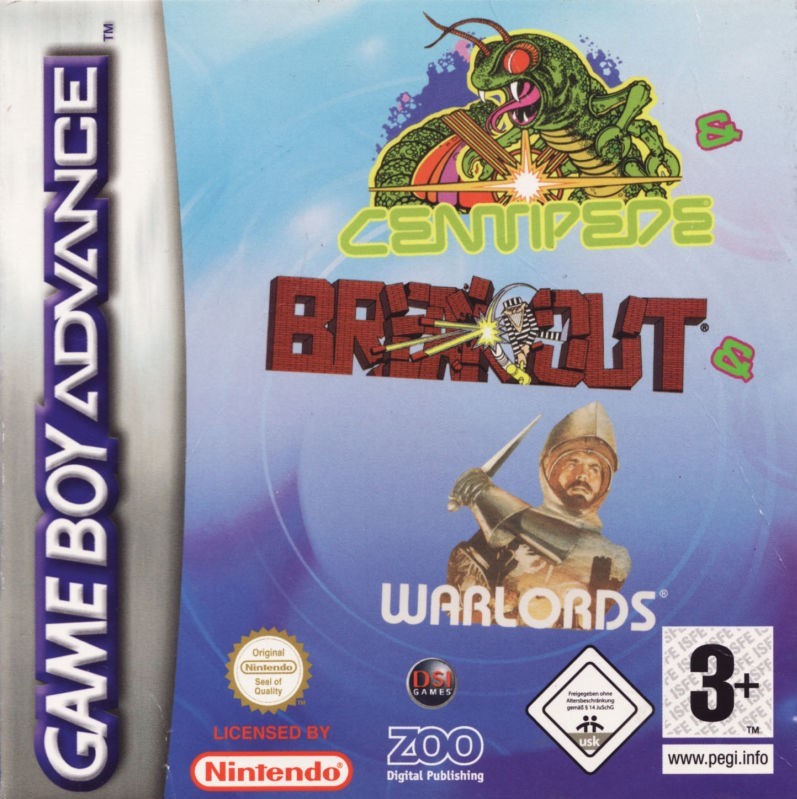3 in 1 - Centipede + Breakout + Warlords