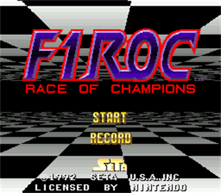 F1 ROC - Race of Champions [NTSC]