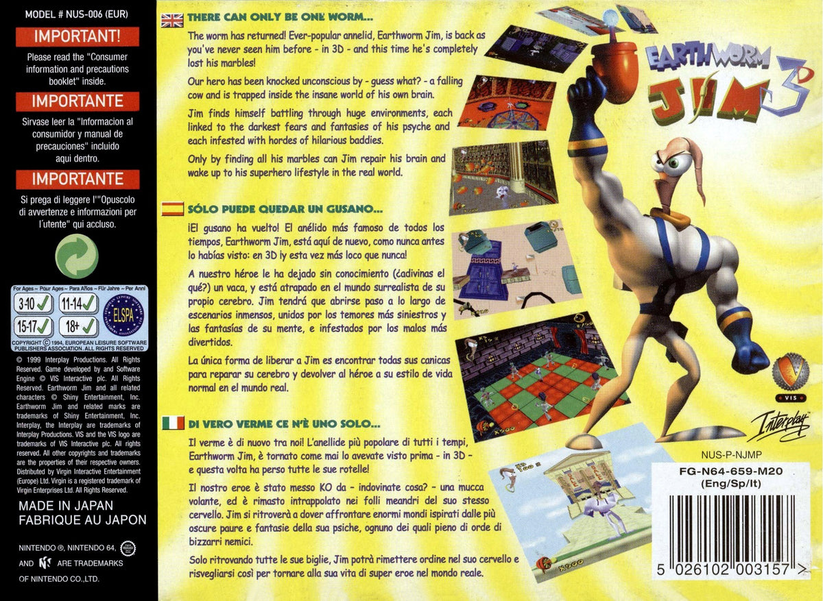 Earthworm Jim 3D
