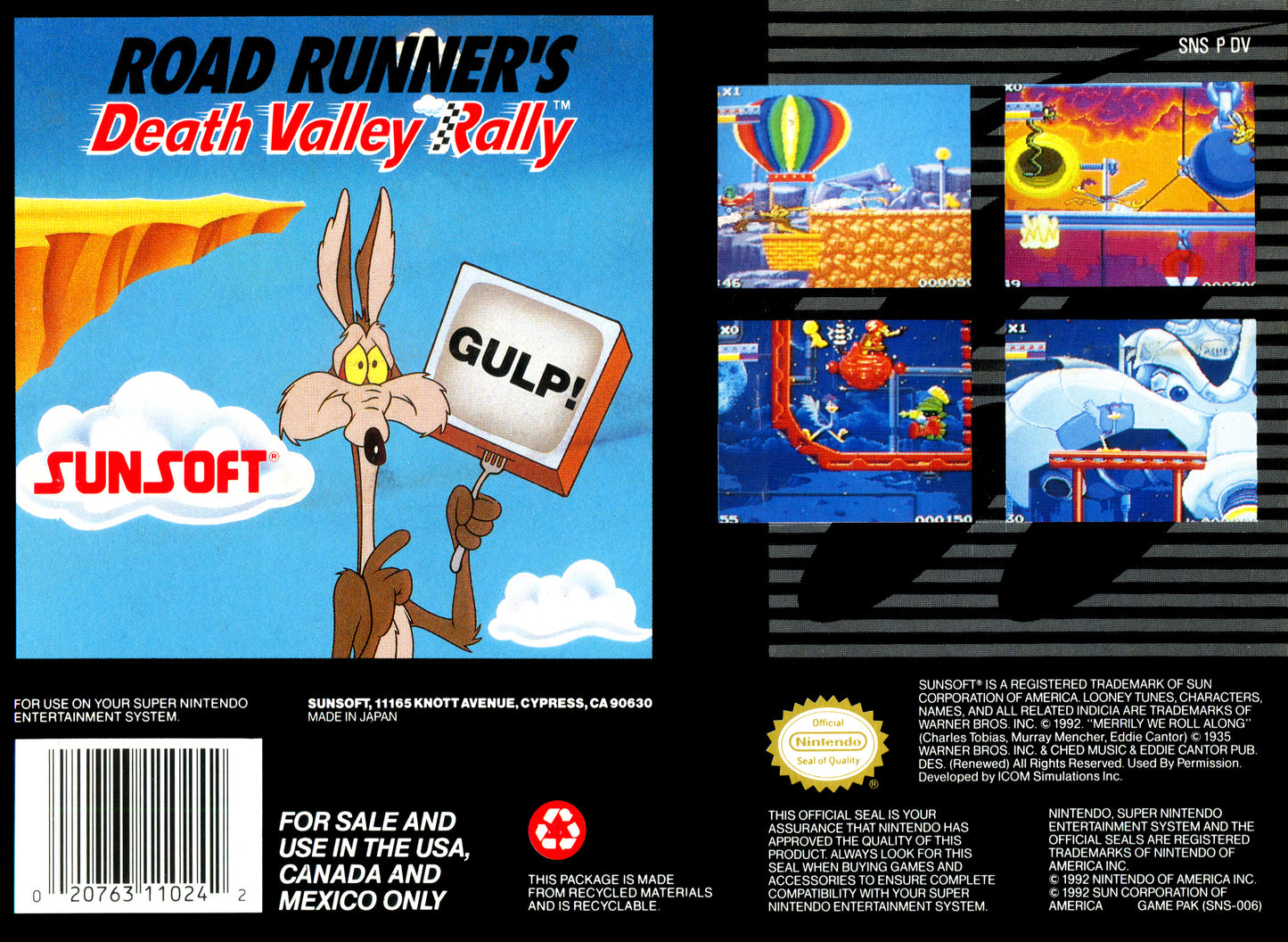 Road Runner's Death Valley Rally [NTSC]