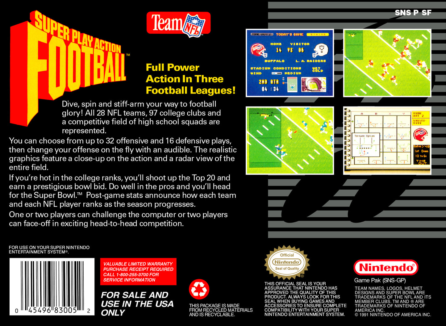 Super Play Action Football [NTSC]