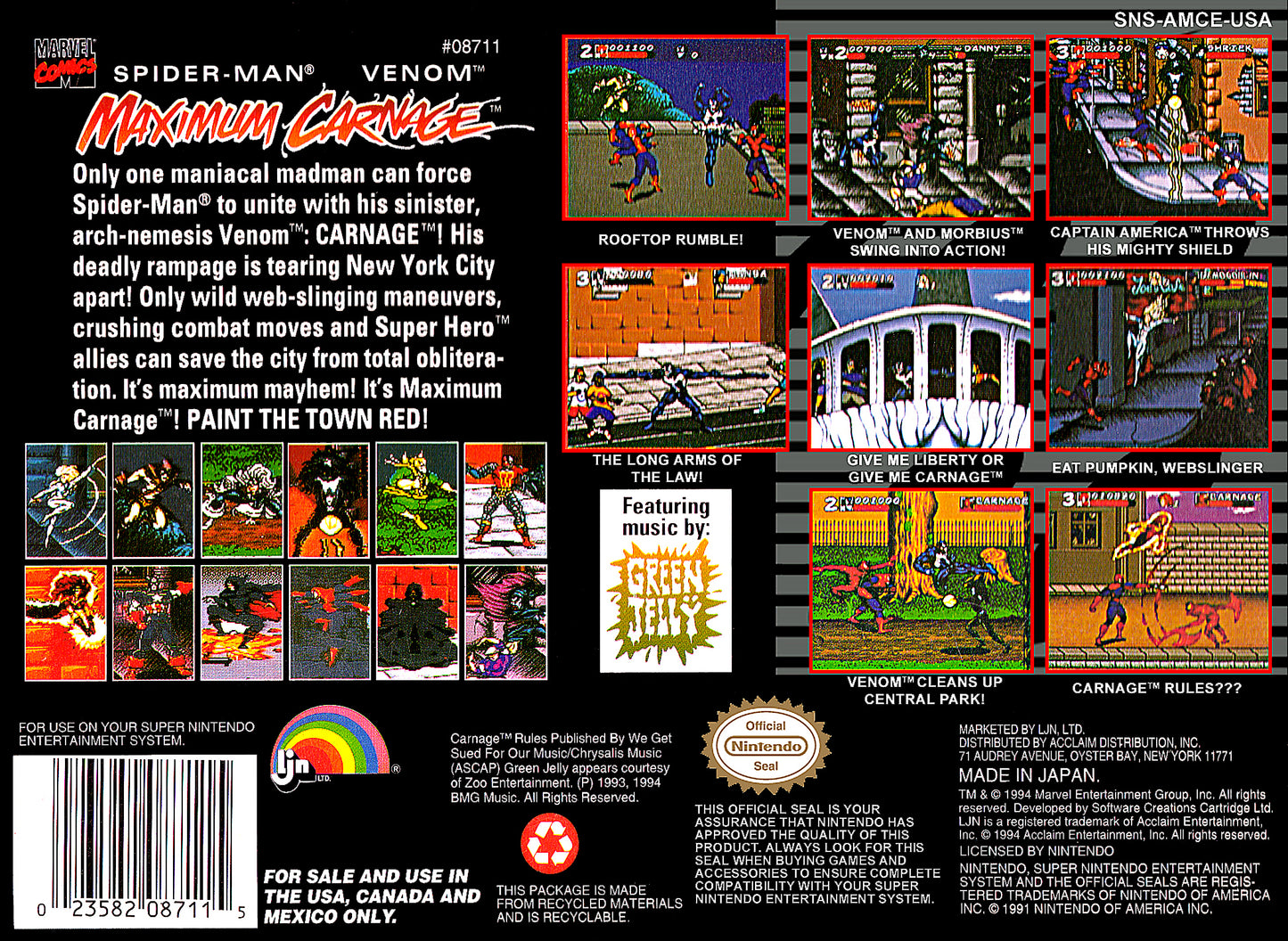 Spider-Man Venom - Maximum Carnage [NTSC]