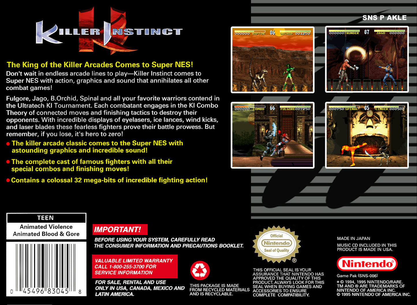 Killer Instinct [NTSC]