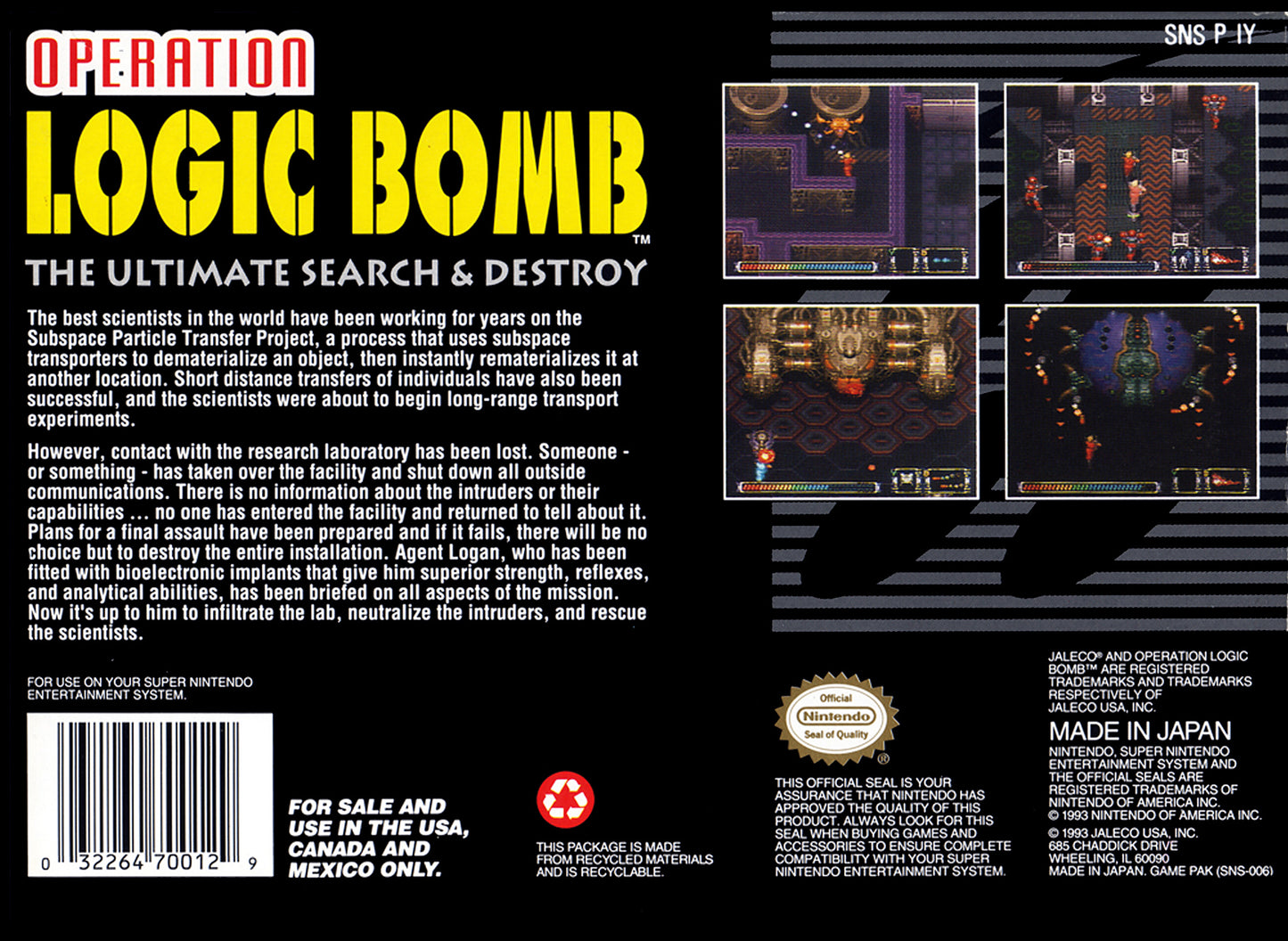 Operation Logic Bomb [NTSC]