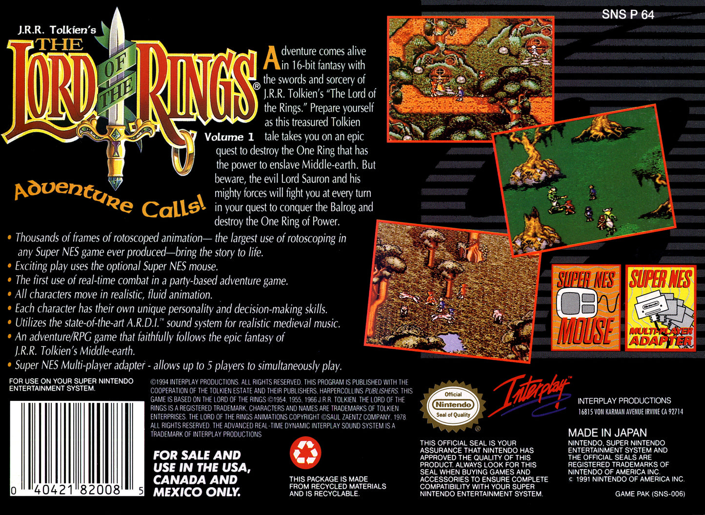 The Lord of The Rings Volume 1